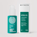 Hidratante facial em gel com ácido hialurônico (pele refrescante).