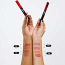 Lip tint com ácido hialurônico (duas cores).
