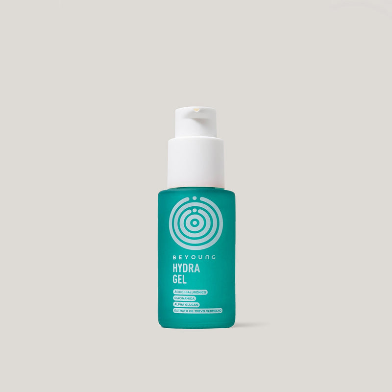 Hidratante facial em gel com ácido hialurônico (pele refrescante).