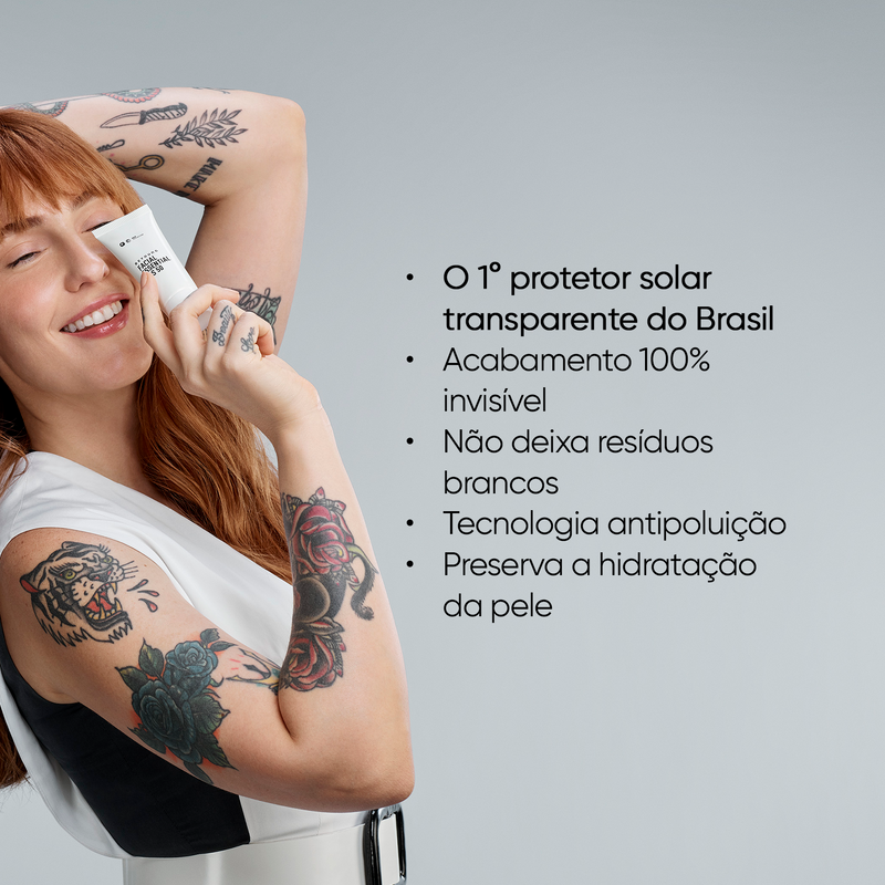 Protetor solar transparente FPS 50