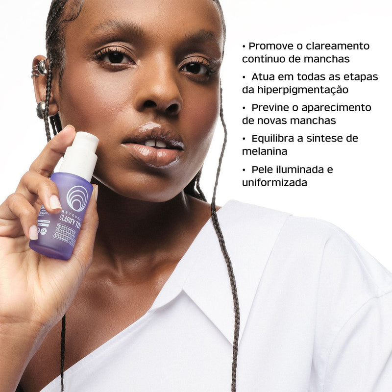 Sérum facial antimanchas com 10% ácido mandélico + 3% ácido tranexâmico