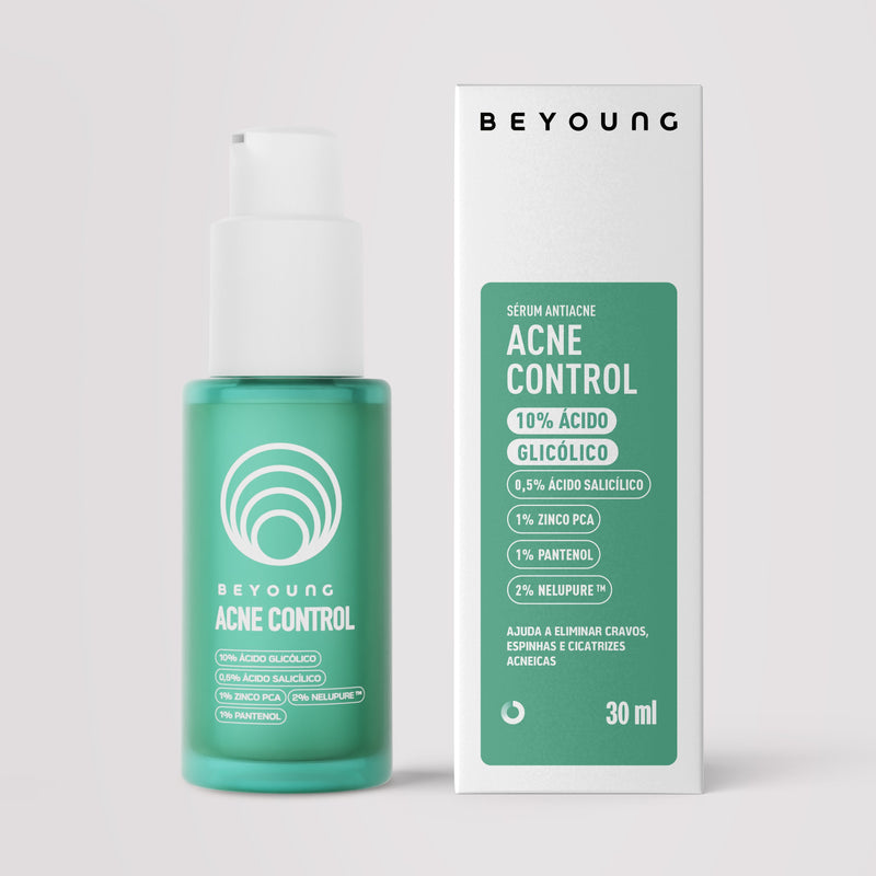 Sérum facial antiacne e oleosidade 10% ácido glicólico + 0,5% ácido salicílico